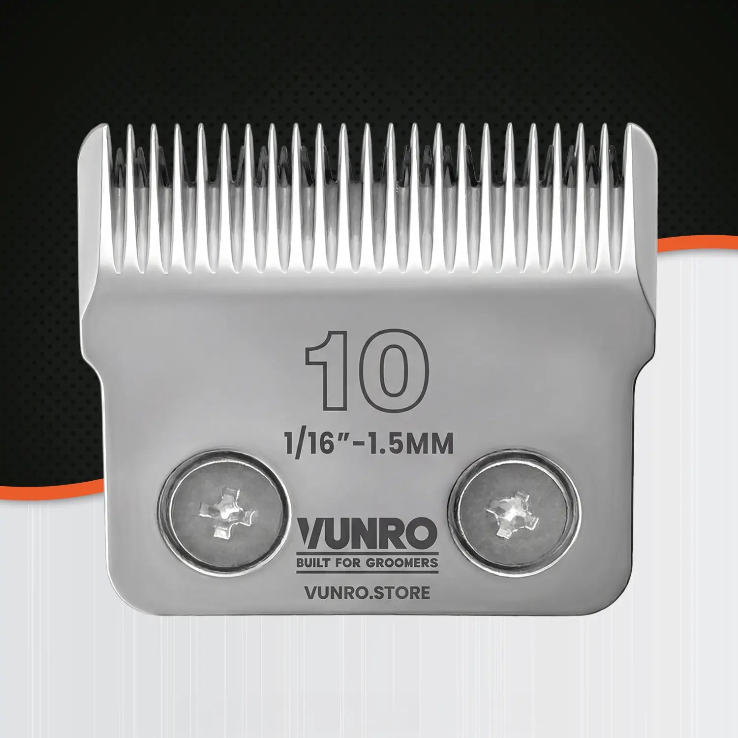 10# Ceramic D-Series Dog Clipper Blade (1.5 mm) by VUNRO