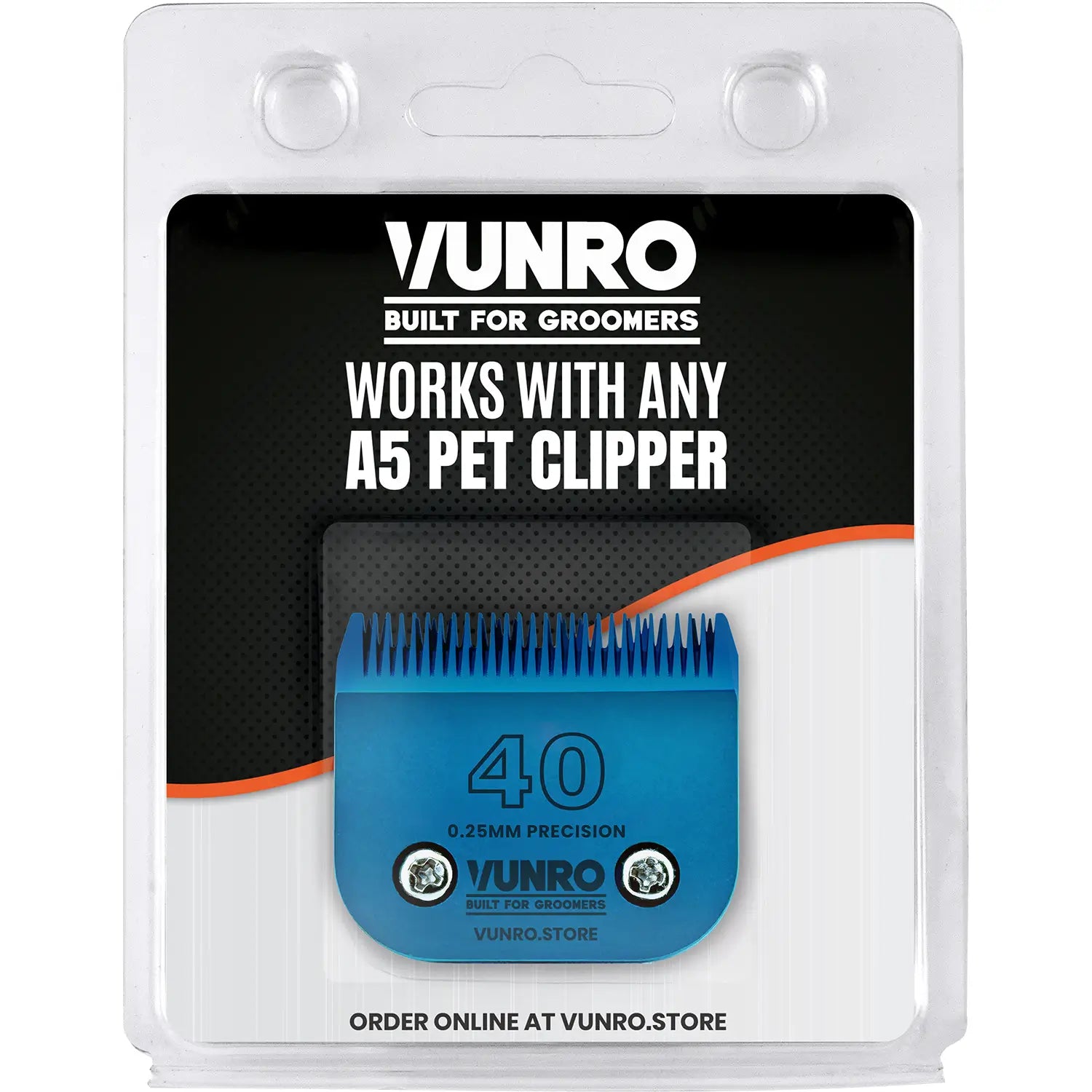 40# Blue Steel Dog Clipper Blade (0.25 mm) by VUNRO