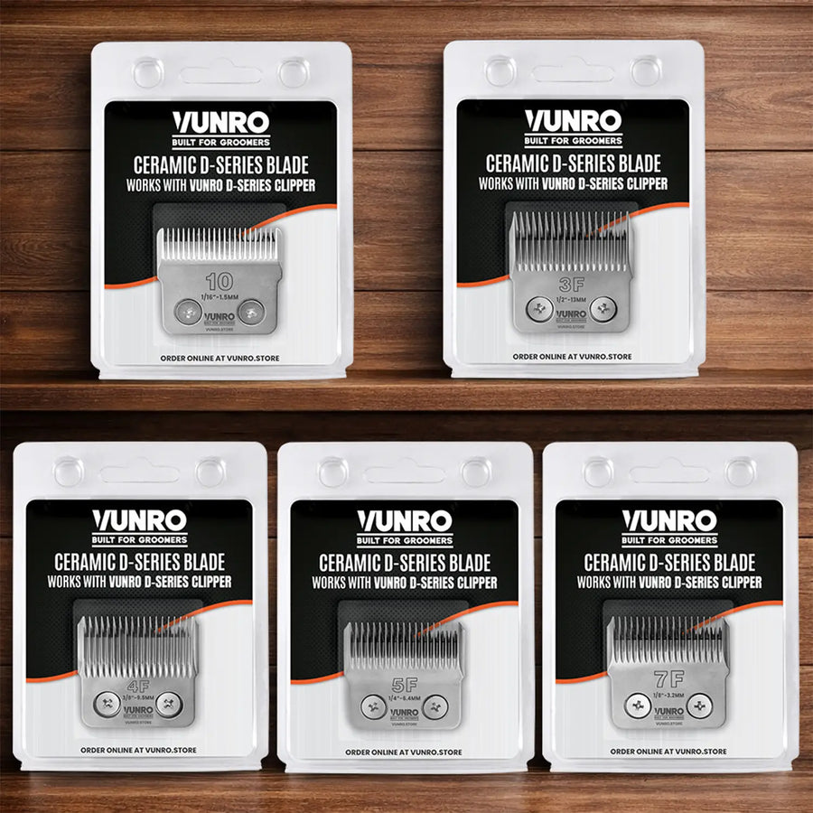 Full Set of Ceramic D-Series Clipper Blades